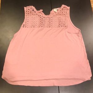 Blush Pink H&M Tank with Texture Top